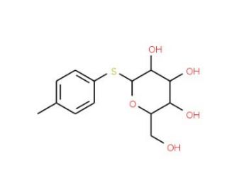 p-Tolyl 1-thio-&beta;-D-glucopyranoside (CAS 1152-39-2) - chemical structure image