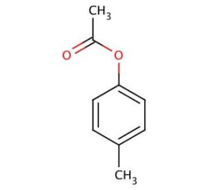 p-Tolyl acetate (CAS 140-39-6) - chemical structure image