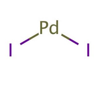 Palladium(II) iodide (CAS 7790-38-7) - chemical structure image