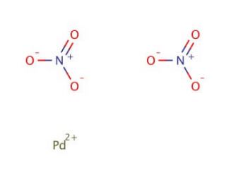 Palladium(II) nitrate, Pd 39% min (CAS 10102-05-3) - chemical structure image