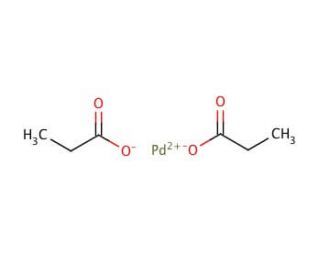 Palladium(II) propionate (CAS 3386-65-0) - chemical structure image
