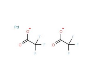 Palladium(II) trifluoroacetate (CAS 42196-31-6) - chemical structure image