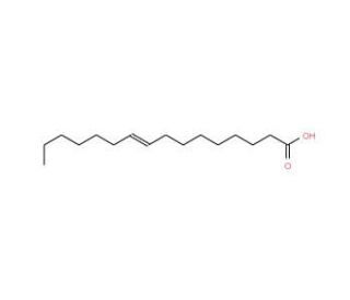 Palmitelaidic Acid (CAS 10030-73-6) - chemical structure image