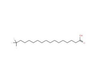 Palmitic acid-16,16,16-d3 (CAS 75736-53-7) - chemical structure image