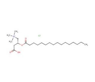 Palmitoyl-L-carnitine Chloride (CAS 18877-64-0) - chemical structure image