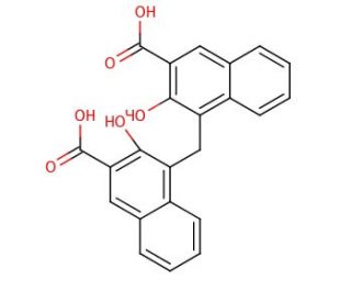 Pamoic acid (CAS 130-85-8) - chemical structure image
