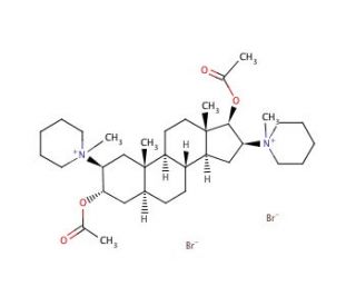 Pancuronium dibromide (CAS 15500-66-0) - chemical structure image