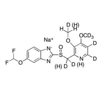 Pantoprazole-D7 Sodium Salt (D6 Major) - chemical structure image