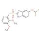 Pantoprazole Sulfone (CAS 127780-16-9) - chemical structure image