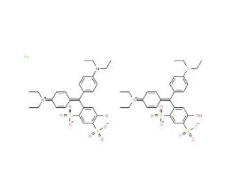 Patent Blue V calcium salt (CAS 3536-49-0) - chemical structure image