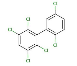 PCB No 151 (CAS 52663-63-5) - chemical structure image