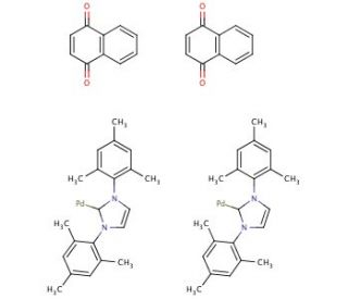Pd(0)-naphthochinone-1,3-Bis(2,4,6-tri-methylphenyl)imidazol-2-ylidene (CAS 467220-49-1) - chemical structure image