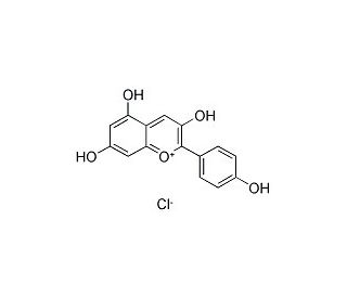 Pelargonidin chloride (CAS 134-04-3) - chemical structure image