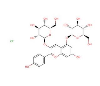 Pelargonin chloride (CAS 17334-58-6) - chemical structure image