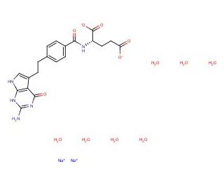 Pemetrexed, Disodium Salt, Heptahydrate (CAS 357166-29-1) - chemical structure image