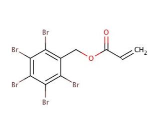Pentabromobenzyl acrylate (CAS 59447-55-1) - chemical structure image