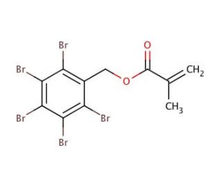 Pentabromobenzyl methacrylate (CAS 60631-75-6) - chemical structure image