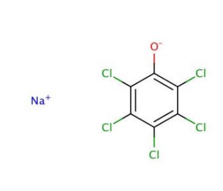 Pentachlorophenol sodium salt (CAS 131-52-2) - chemical structure image