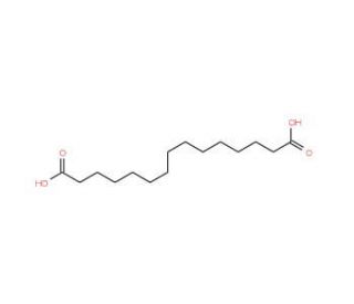 Pentadecanedioic acid (CAS 1460-18-0) - chemical structure image
