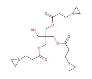 Pentaerythritol tris[3-(1-aziridinyl)propionate] (CAS 57116-45-7) - chemical structure image