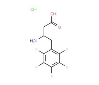 Pentafluoro-L-beta-homophenylalanine hydrochloride (CAS 270063-41-7) - chemical structure image