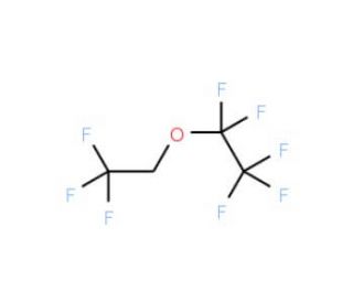Pentafluoroethyl 2,2,2-trifluoroethyl ether (CAS 156053-88-2) - chemical structure image