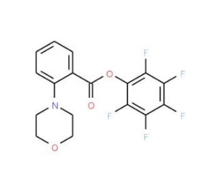 Pentafluorophenyl 2-morpholinobenzoate (CAS 906352-59-8) - chemical structure image