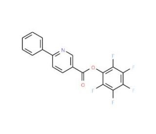 Pentafluorophenyl 2-phenylpyridine-5-carboxylate (CAS 934570-41-9) - chemical structure image