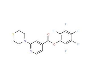 Pentafluorophenyl 2-thiomorpholin-4-ylpyridine-4-carboxylate (CAS 934570-42-0) - chemical structure image