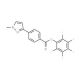Pentafluorophenyl 4-(1-methyl-1H-pyrazol-3-yl)benzoate (CAS 915707-42-5) - chemical structure image