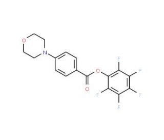Pentafluorophenyl 4-morpholin-4-ylbenzoate (CAS 921938-51-4) - chemical structure image