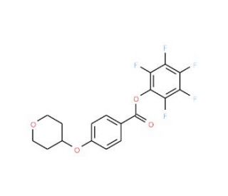 Pentafluorophenyl 4-(tetrahydropyran-4-yloxy)benzoate (CAS 930110-97-7) - chemical structure image