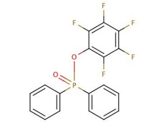 Pentafluorophenyl diphenylphosphinate (CAS 138687-69-1) - chemical structure image