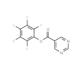 Pentafluorophenyl pyrimidine-5-carboxylate (CAS 921938-48-9) - chemical structure image