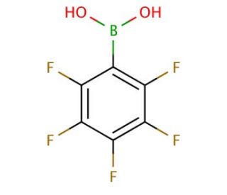 Pentafluorophenylboronic acid (CAS 1582-24-7) - chemical structure image