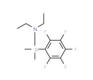 Pentafluorophenyldimethylsilyldiethylamine (CAS 55485-74-0) - chemical structure image