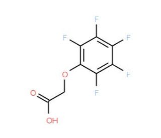 Pentafluorophenyloxyacetic acid (CAS 14892-14-9) - chemical structure image