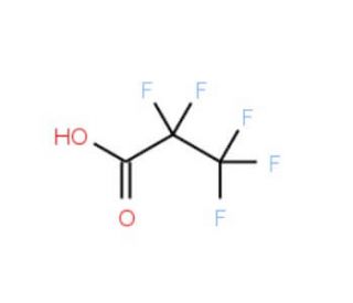 Pentafluoropropionic acid (CAS 422-64-0) - chemical structure image