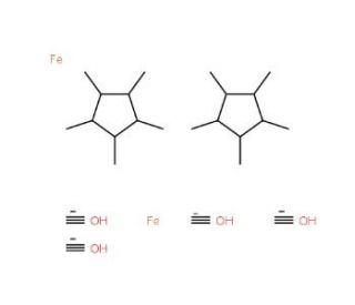 Pentamethylcyclopentadienyliron dicarbonyl dimer (CAS 35344-11-7) - chemical structure image