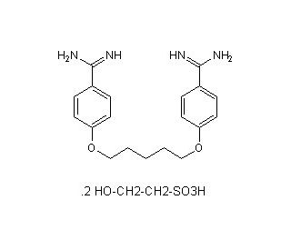 Pentamidine isethionate (CAS 140-64-7) - chemical structure image