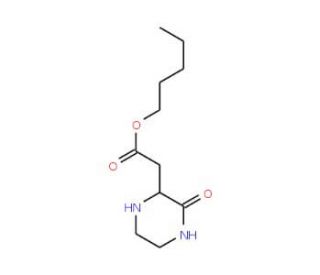 Pentyl 2-(3-oxo-2-piperazinyl)acetate - chemical structure image