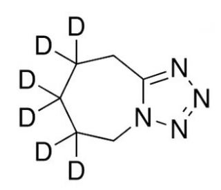 Pentylenetetrazole-d6 (CAS 54-95-5) - chemical structure image