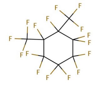 Perfluoro-1,2-dimethylcyclohexane (CAS 306-98-9) - chemical structure image