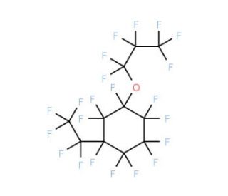 Perfluoro(1-ethyl-3-propoxycyclohexane) (CAS 400626-82-6) - chemical structure image