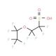 Perfluoro(2-ethoxyethane)sulphonic acid (CAS 113507-82-7) - chemical structure image