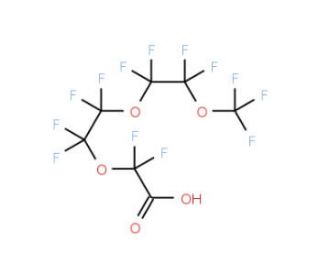 Perfluoro-3,6,9-trioxadecanoic acid (CAS 151772-59-7) - chemical structure image