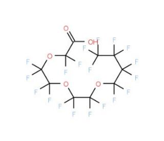 Perfluoro-3,6,9-trioxatridecanoic acid (CAS 330562-41-9) - chemical structure image
