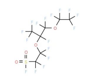 Perfluoro(4-methyl-3,6-dioxaoctane)sulphonyl fluoride (CAS 27744-59-8) - chemical structure image