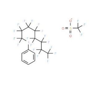 (Perfluoro-n-octyl)phenyliodonium trifluoromethanesulfonate (CAS 77758-89-5) - chemical structure image
