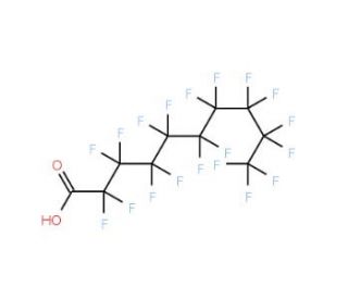 Perfluorodecanoic acid (CAS 335-76-2) - chemical structure image